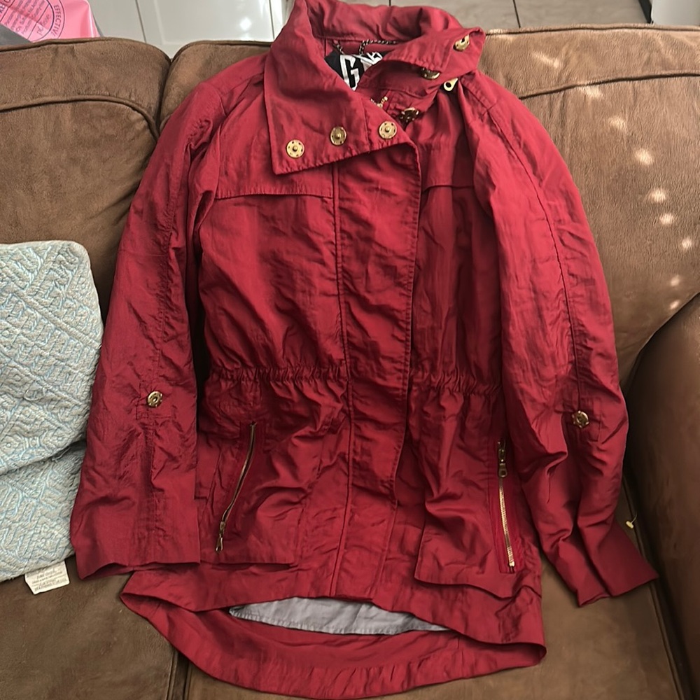 Outerwear coat jacket with hoodie